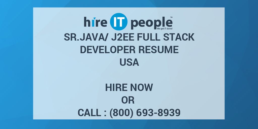 resume build manager j2ee junit