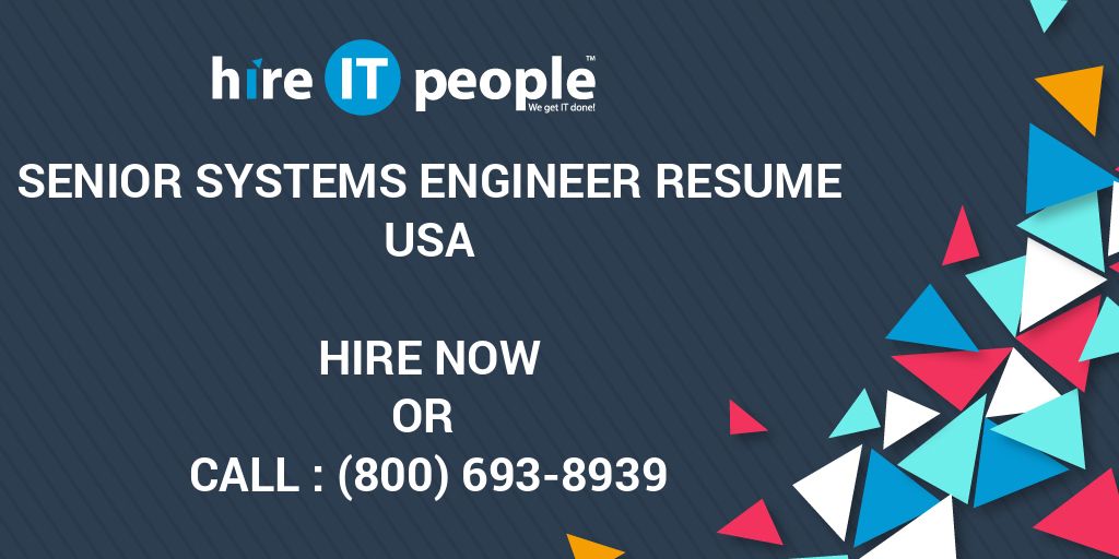 senior-systems-engineer-resume-hire-it-people-we-get-it-done