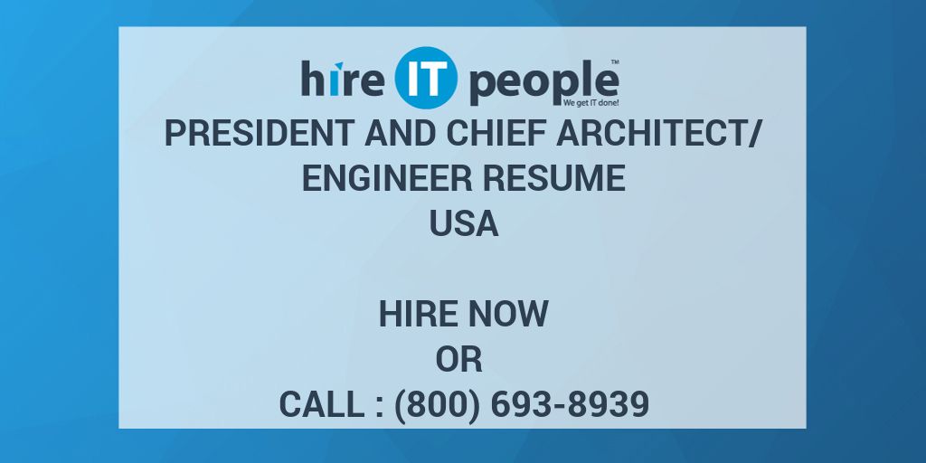 chief technology architect job description