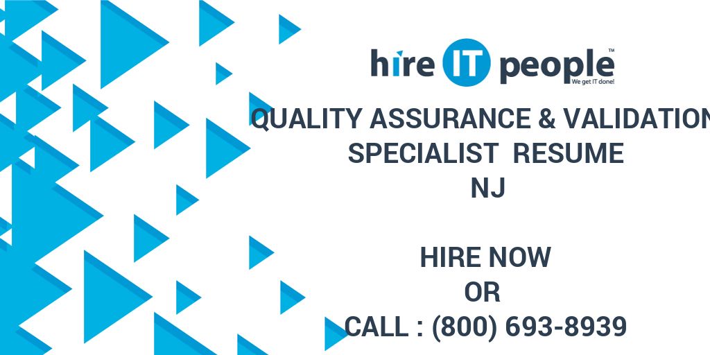 quality-assurance-validation-specialist-resume-nj-hire-it-people