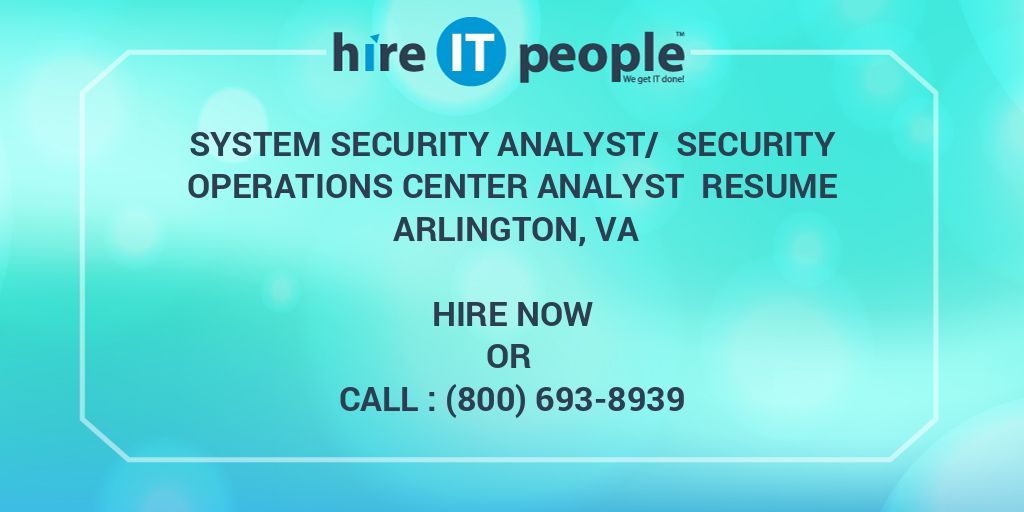 system-security-analyst-security-operations-center-analyst-resume