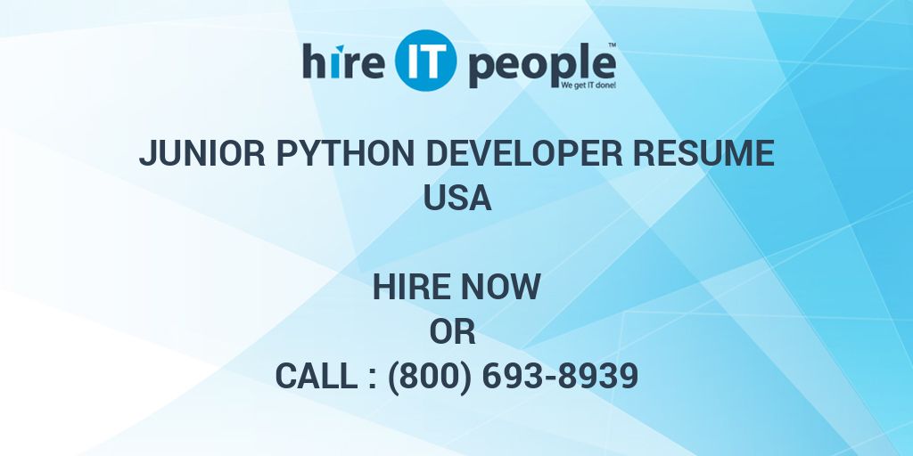 junior-python-developer-resume-hire-it-people-we-get-it-done