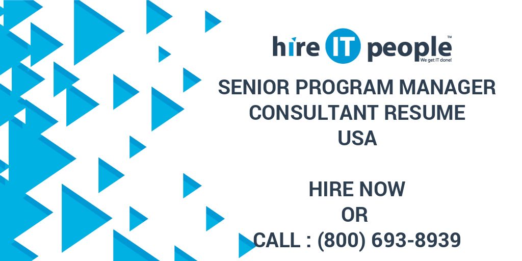 senior-program-manager-consultant-resume-hire-it-people-we-get-it-done