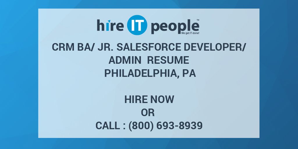 Jr Salesforce Developer Job Description