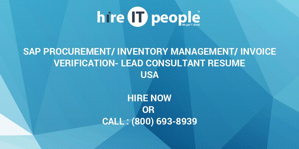 sap-procurement-inventory-management-invoice-verification-lead