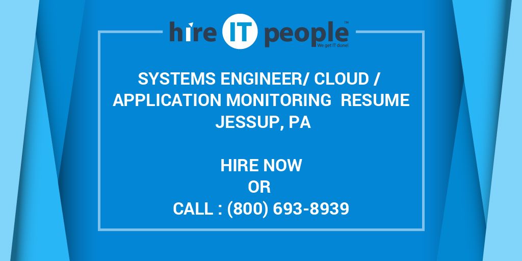 Systems Engineer/Cloud / Application Monitoring Resume Sns-Brigh10