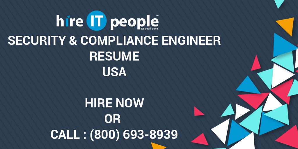 security-compliance-engineer-resume-hire-it-people-we-get-it-done