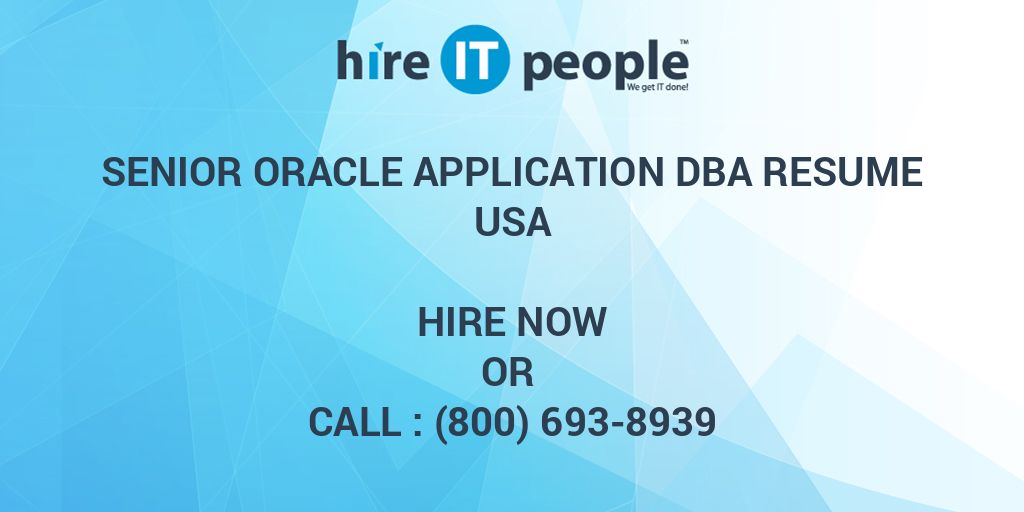 Senior oracle dba это