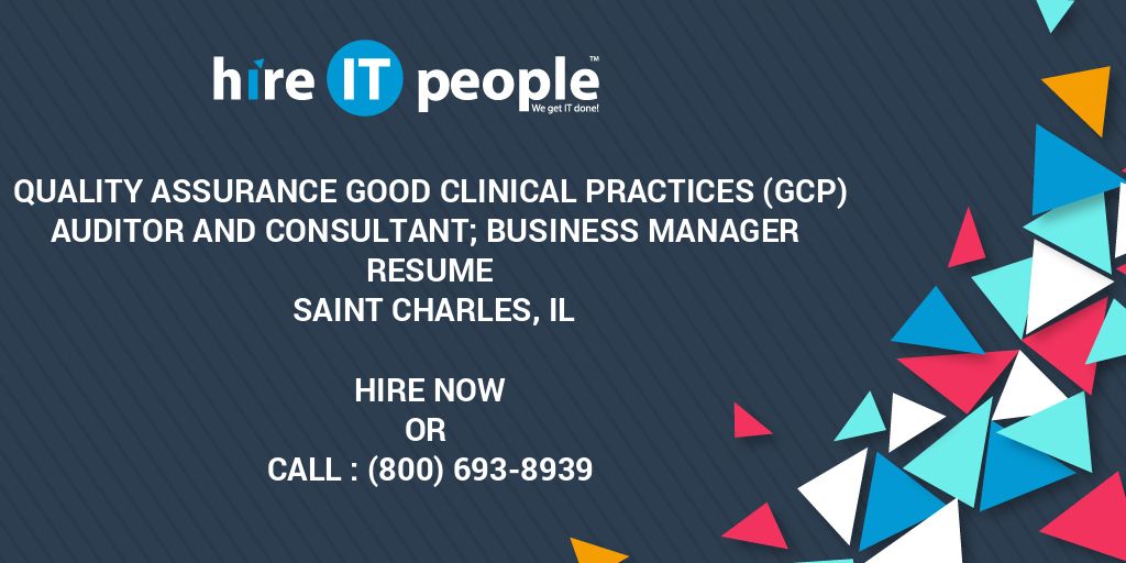 Quality Assurance Good Clinical Practices (GCP) Auditor and Consultant