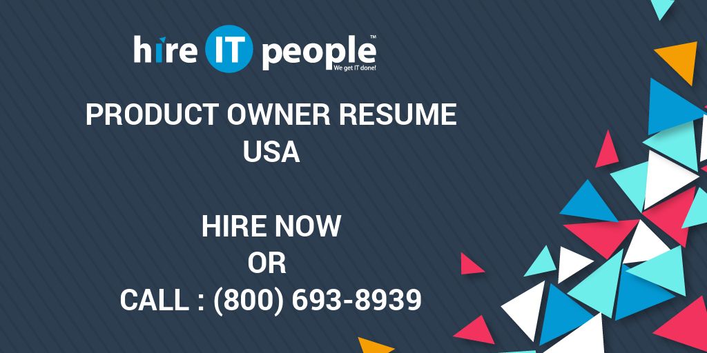 Product Owner Resume Hire IT People We get IT done