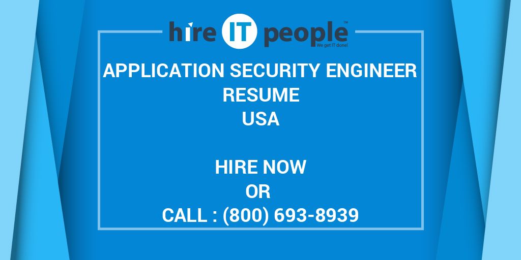 application-security-engineer-resume-hire-it-people-we-get-it-done