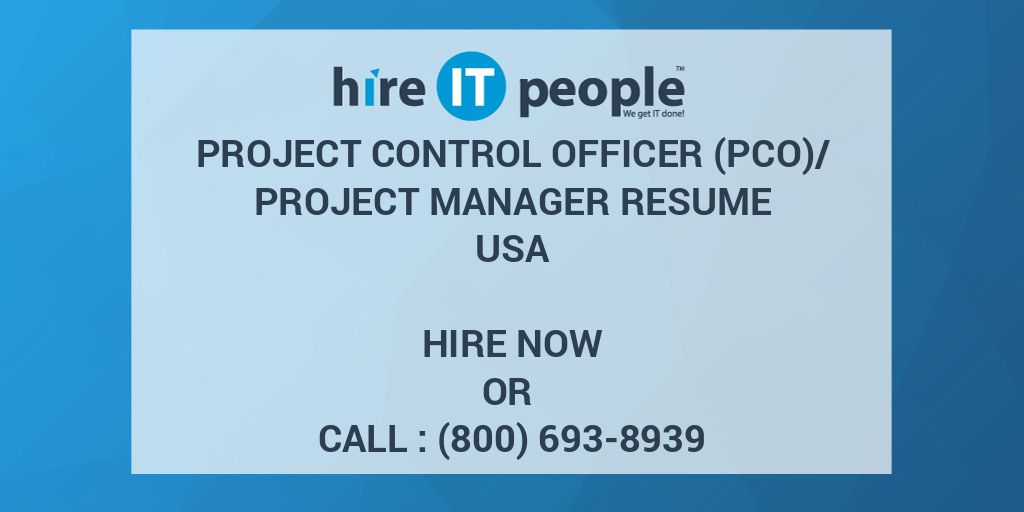 project-control-officer-pco-project-manager-resume-hire-it-people