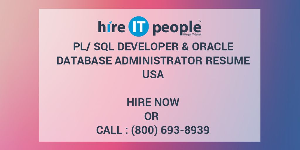 pl-sql-developer-oracle-database-administrator-resume-hire-it