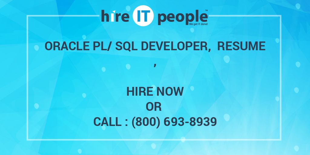 oracle-pl-sql-developer-resume-hire-it-people-we-get-it-done