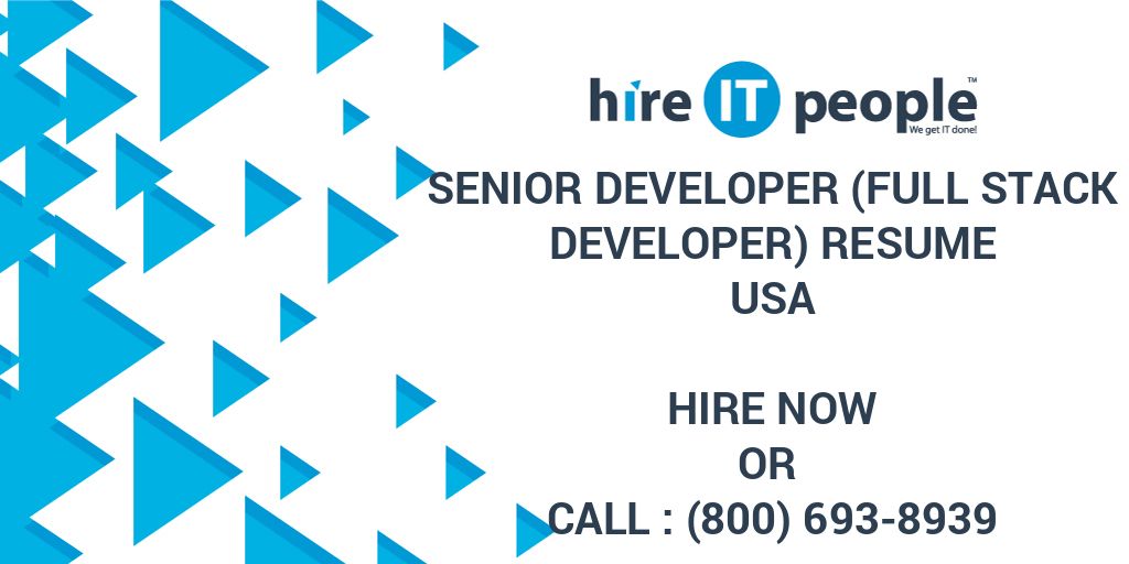 Senior developer (Full stack developer) Resume - Hire IT ...