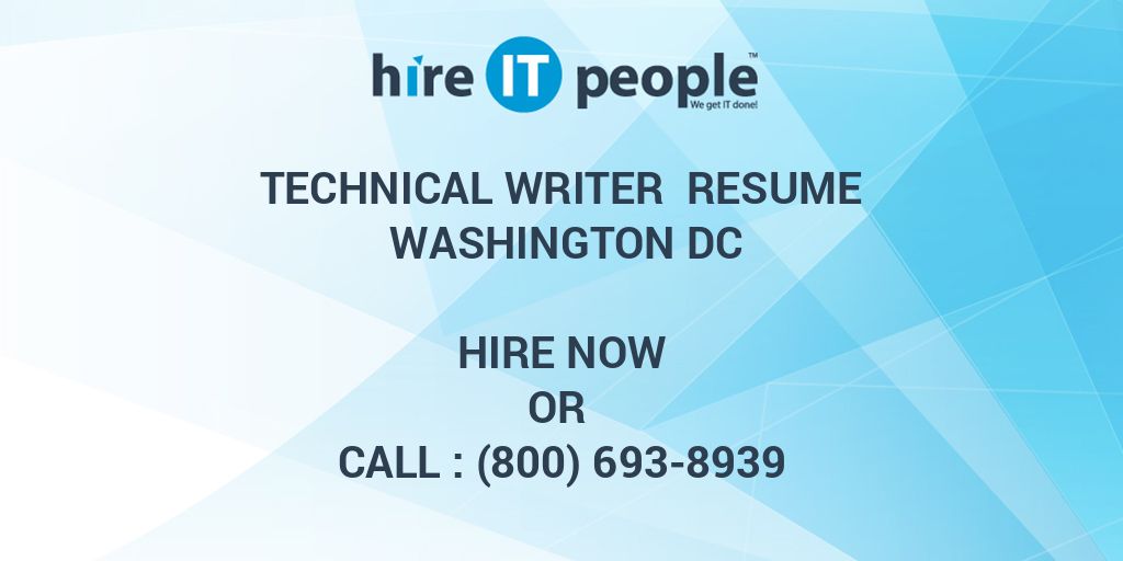 resume writer washington dc