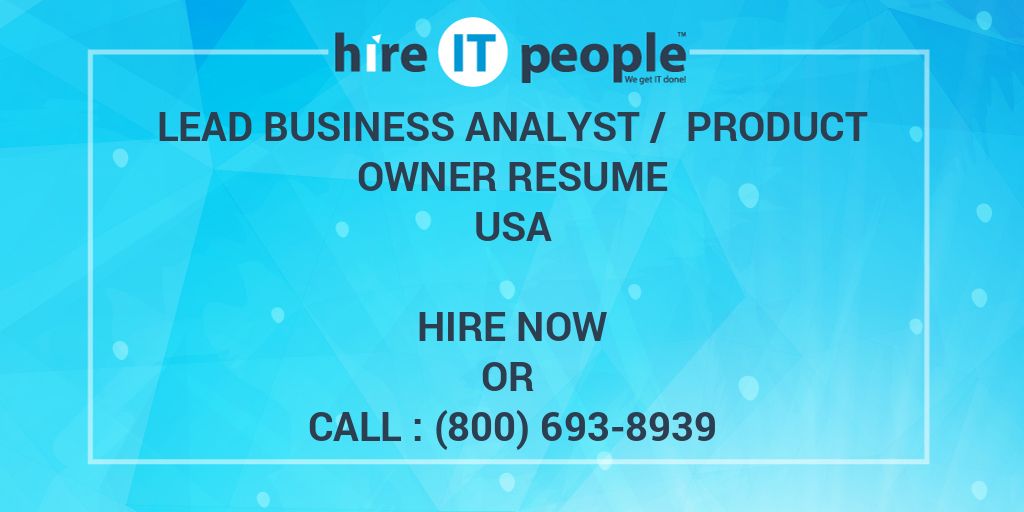 lead-business-analyst-resume-va-hire-it-people-we-get-it-done