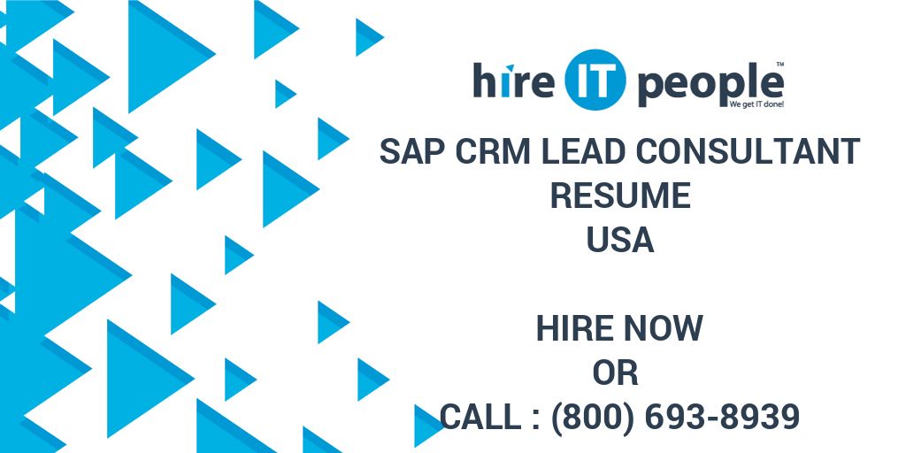 sap-crm-lead-consultant-resume-hire-it-people-we-get-it-done