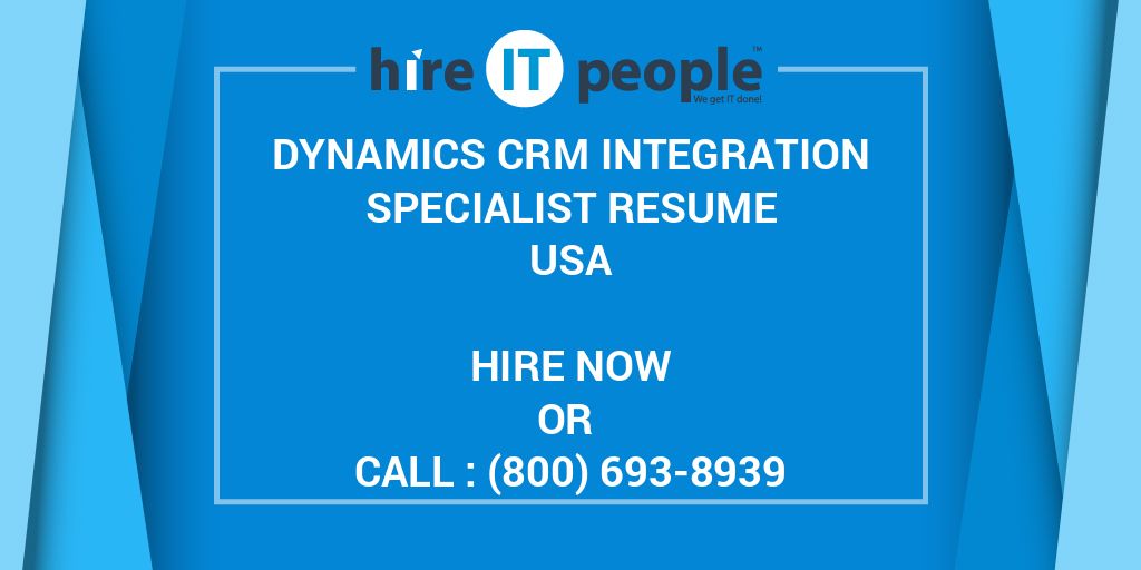 Crm Integration Specialist Job Description