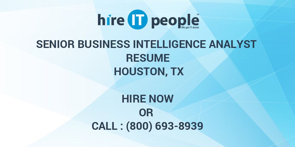 Senior Business Intelligence Manager Jobs