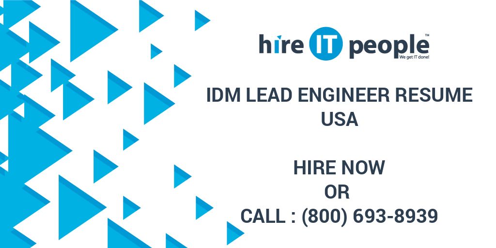 idm-lead-engineer-resume-hire-it-people-we-get-it-done