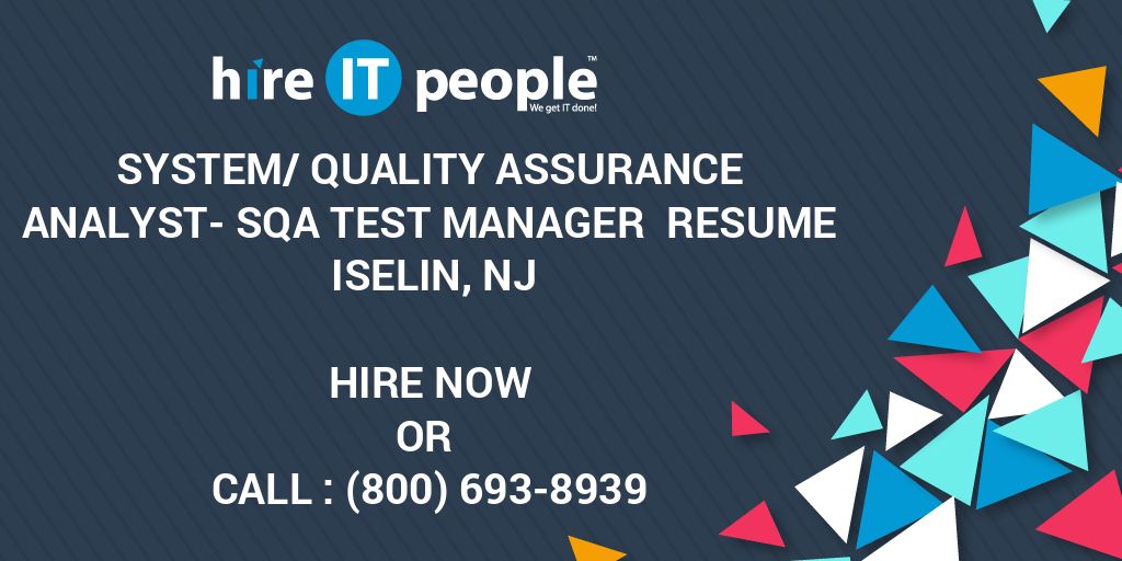 system-quality-assurance-analyst-sqa-test-manager-resume-iselin-nj