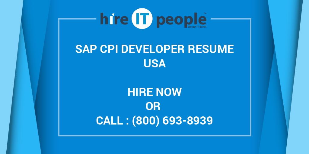 sap-cpi-developer-resume-hire-it-people-we-get-it-done