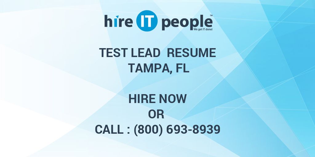 resumes in tampa bay florida