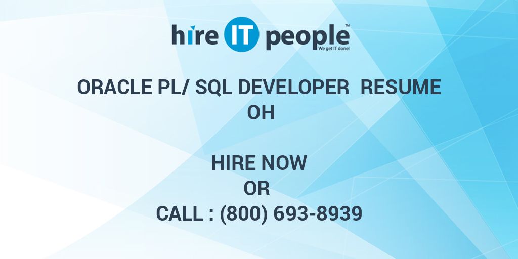 oracle-pl-sql-developer-resume-oh-hire-it-people-we-get-it-done