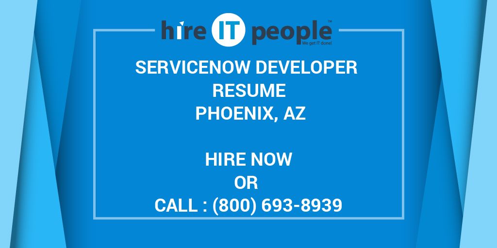 servicenow resume hire it