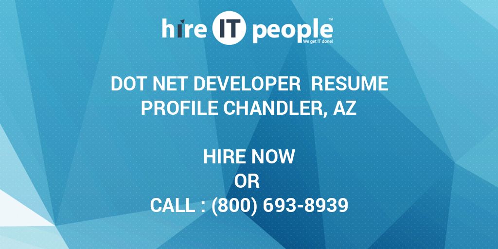 asp dot net developer resume