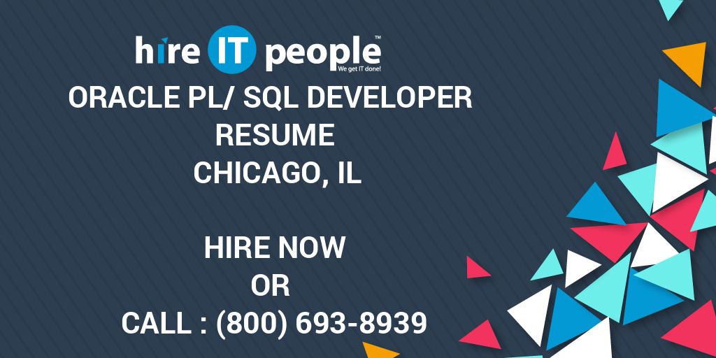 oracle pl sql developer resumes