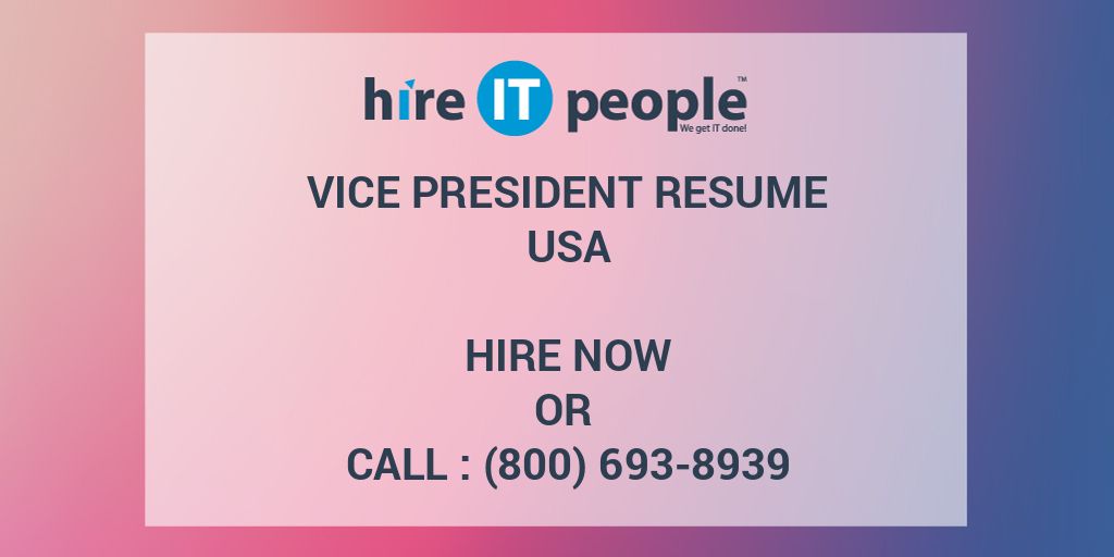 vice-president-resume-hire-it-people-we-get-it-done