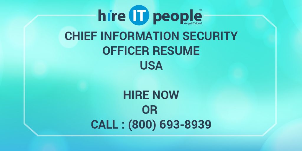 chief-information-security-officer-resume-hire-it-people-we-get-it-done